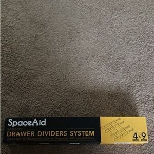 NIB Space Aid Bamboo Drawer  Dividers System -